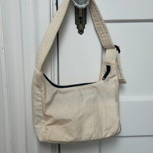 BAGGU Mini Nylon Shoulder Bag Ivory (Exclusive Color)